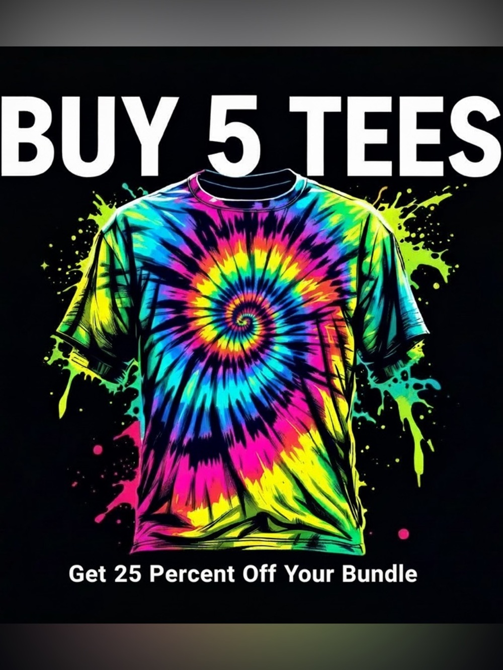 SALE Buy 5+ tees get 25 percent off with combined shipping! #555